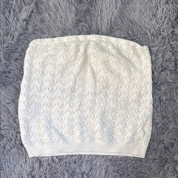 American Eagle Outfitters Tops - American Eagle Outfitters Cream Bubble Mini Skirt Smocked Casual